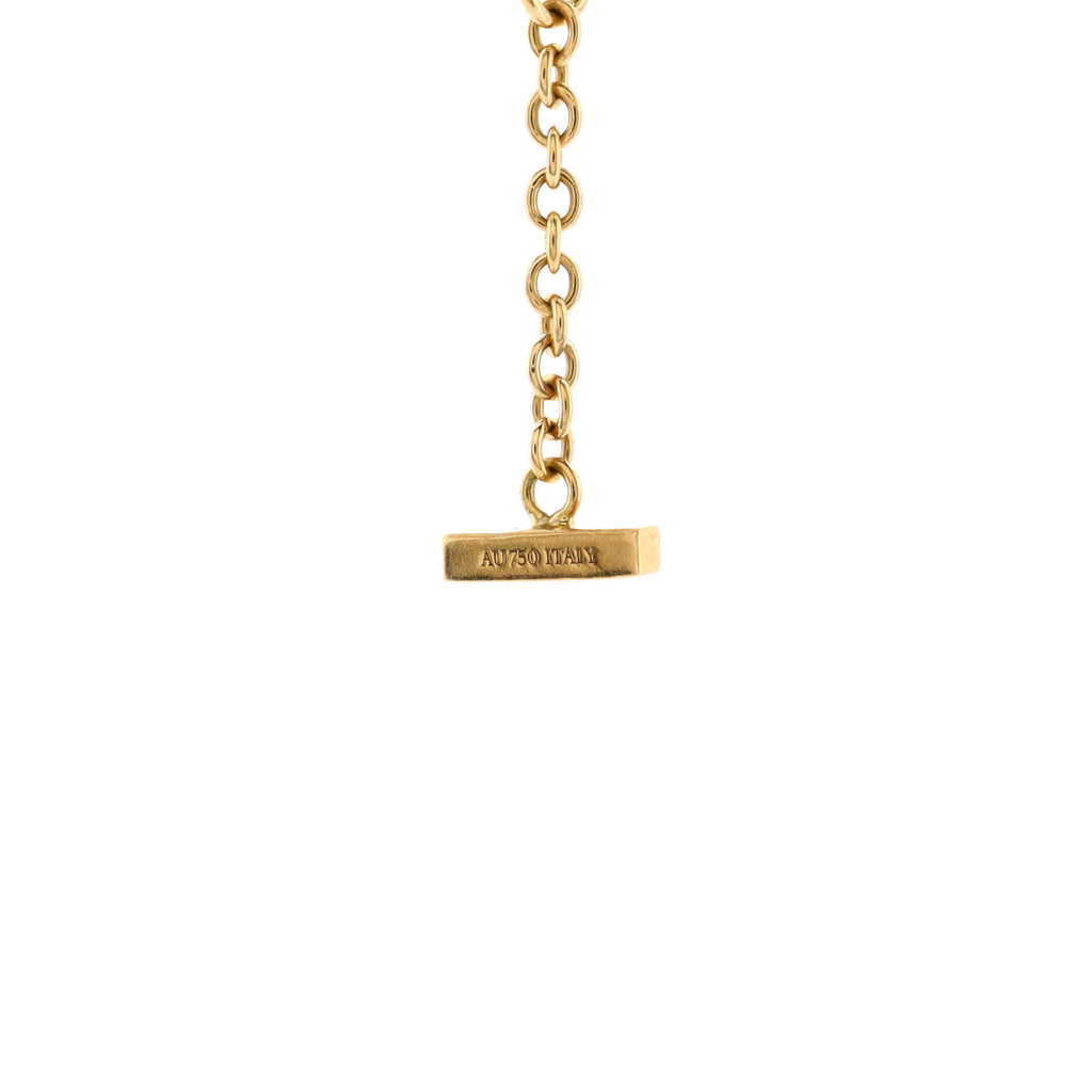 T Smile Chain Bracelet 18K Yellow Gold Medium