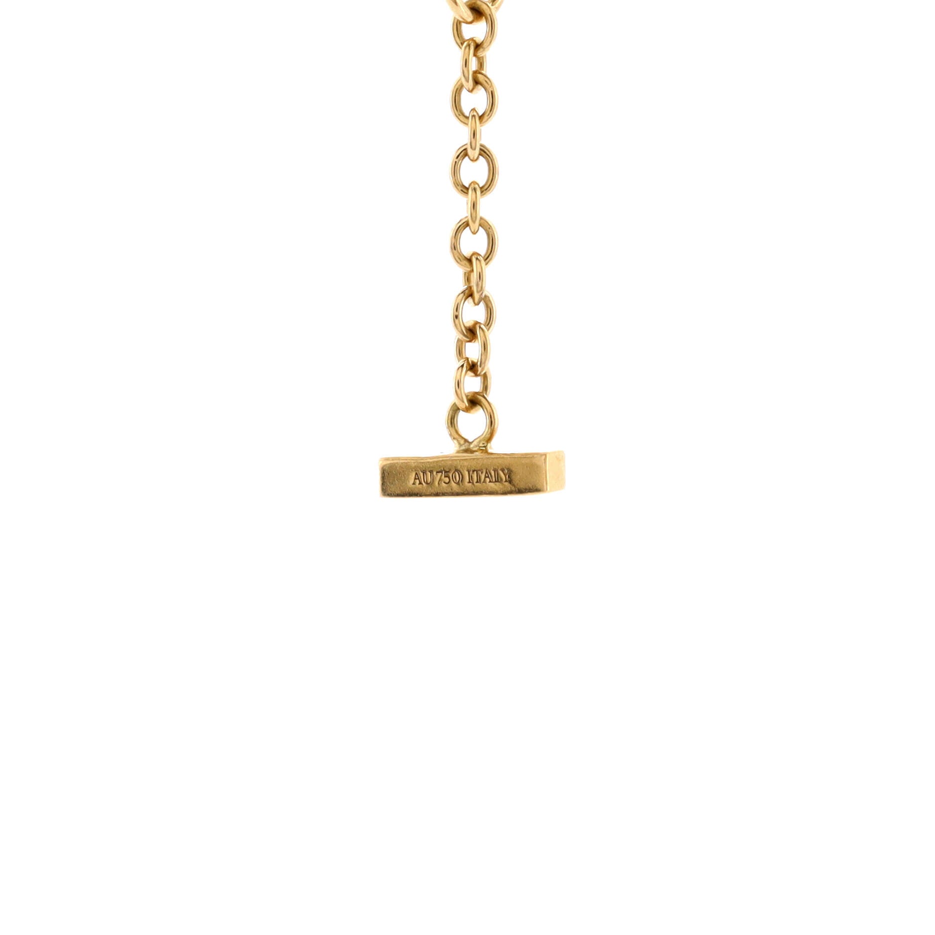 T Smile Chain Bracelet 18K Yellow Gold Medium