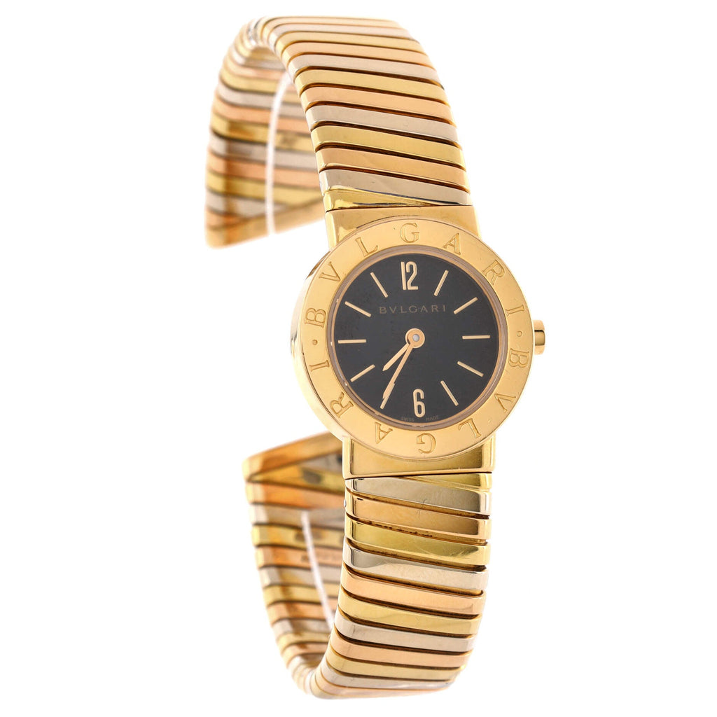 Tubogas Quartz Watch 18K Tricolor Gold 23