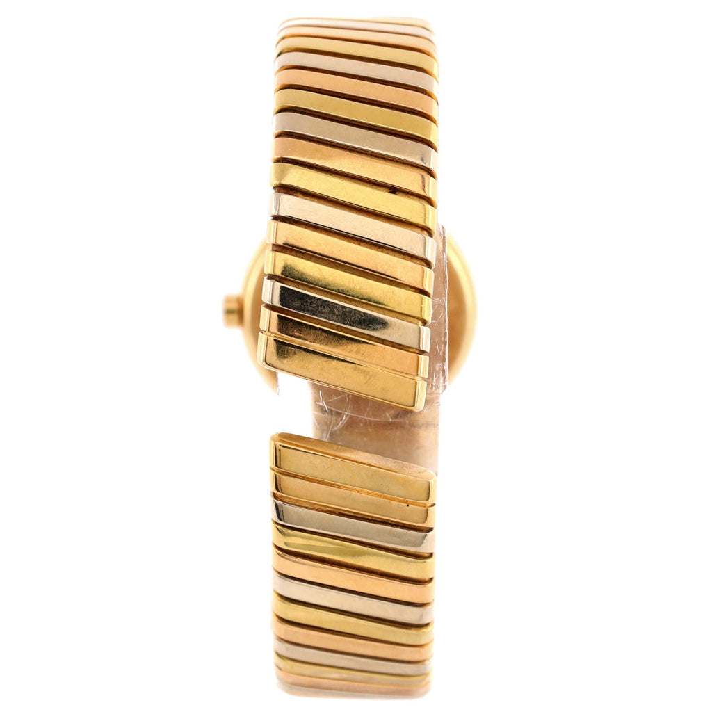 Tubogas Quartz Watch 18K Tricolor Gold 23