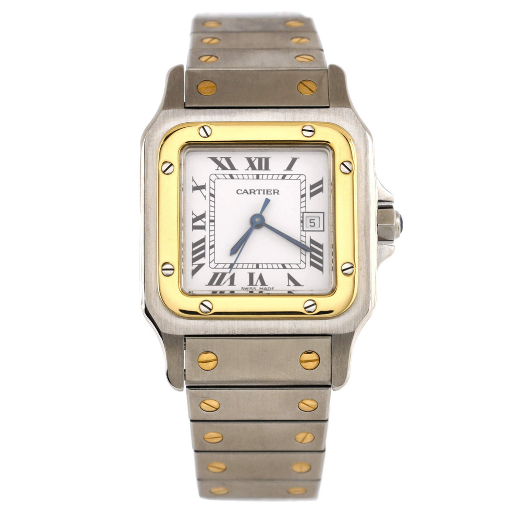 Santos de Cartier Galbee Automatic Watch Stainless Steel and Yellow Gold 29