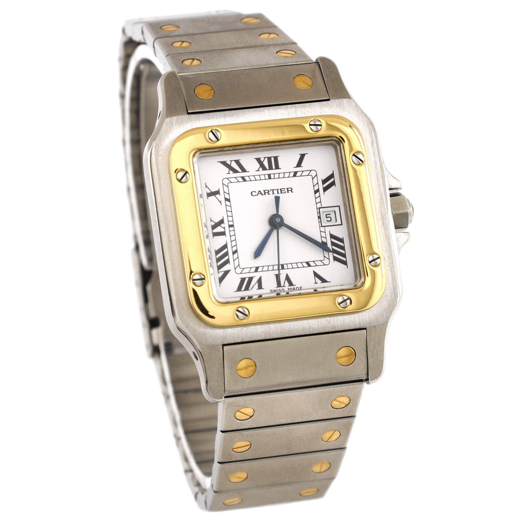 Santos de Cartier Galbee Automatic Watch Stainless Steel and Yellow Gold 29