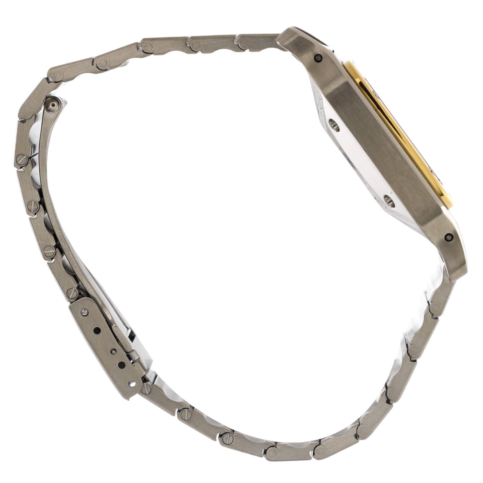 Santos de Cartier Galbee Automatic Watch Stainless Steel and Yellow Gold 29