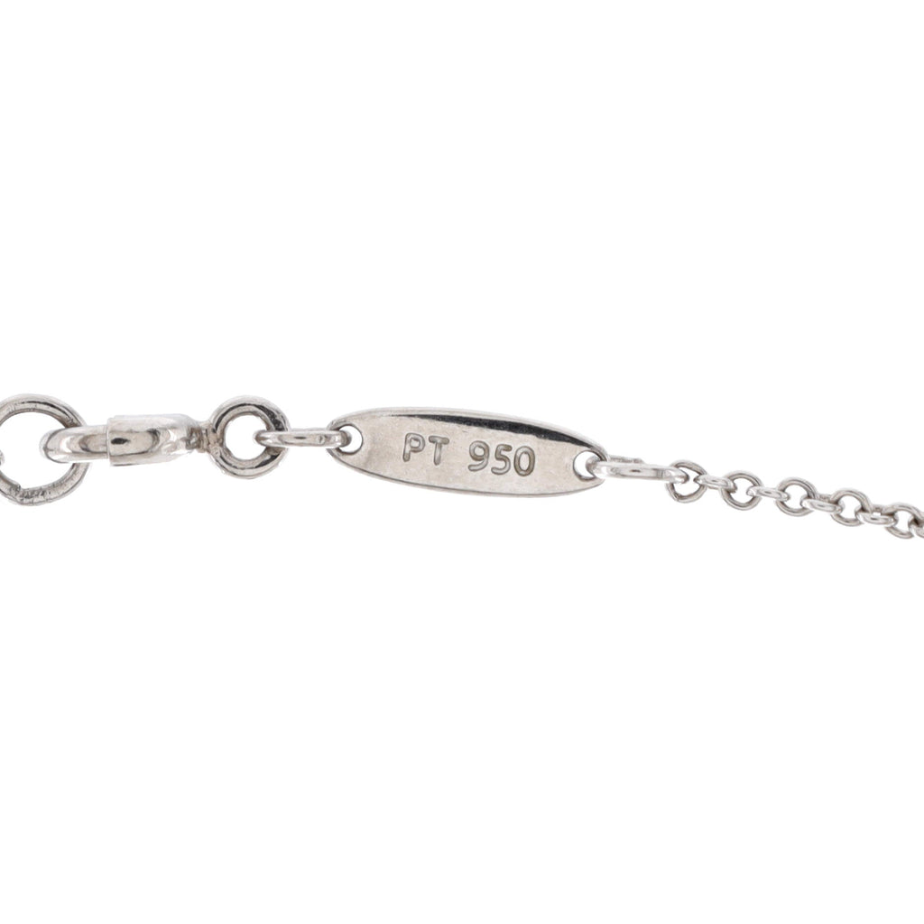 Elsa Peretti Infinity Cross Pendant Necklace Platinum