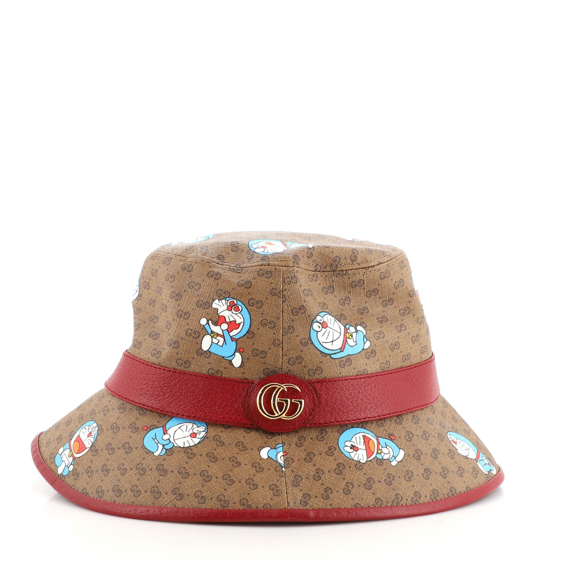 Doraemon Bucket Hat Printed Mini GG Coated Canvas