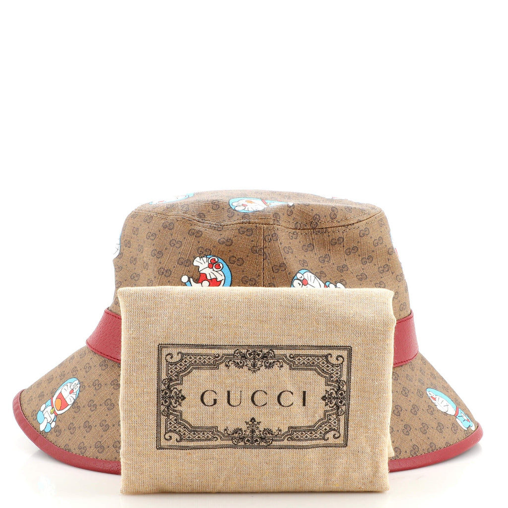 Doraemon Bucket Hat Printed Mini GG Coated Canvas
