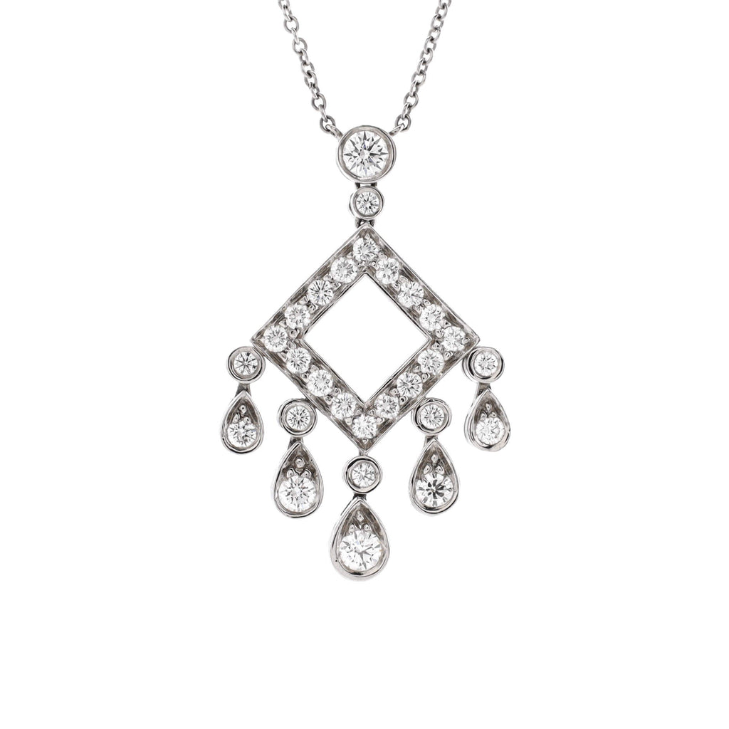 Legacy Pendant Necklace Platinum with Diamonds