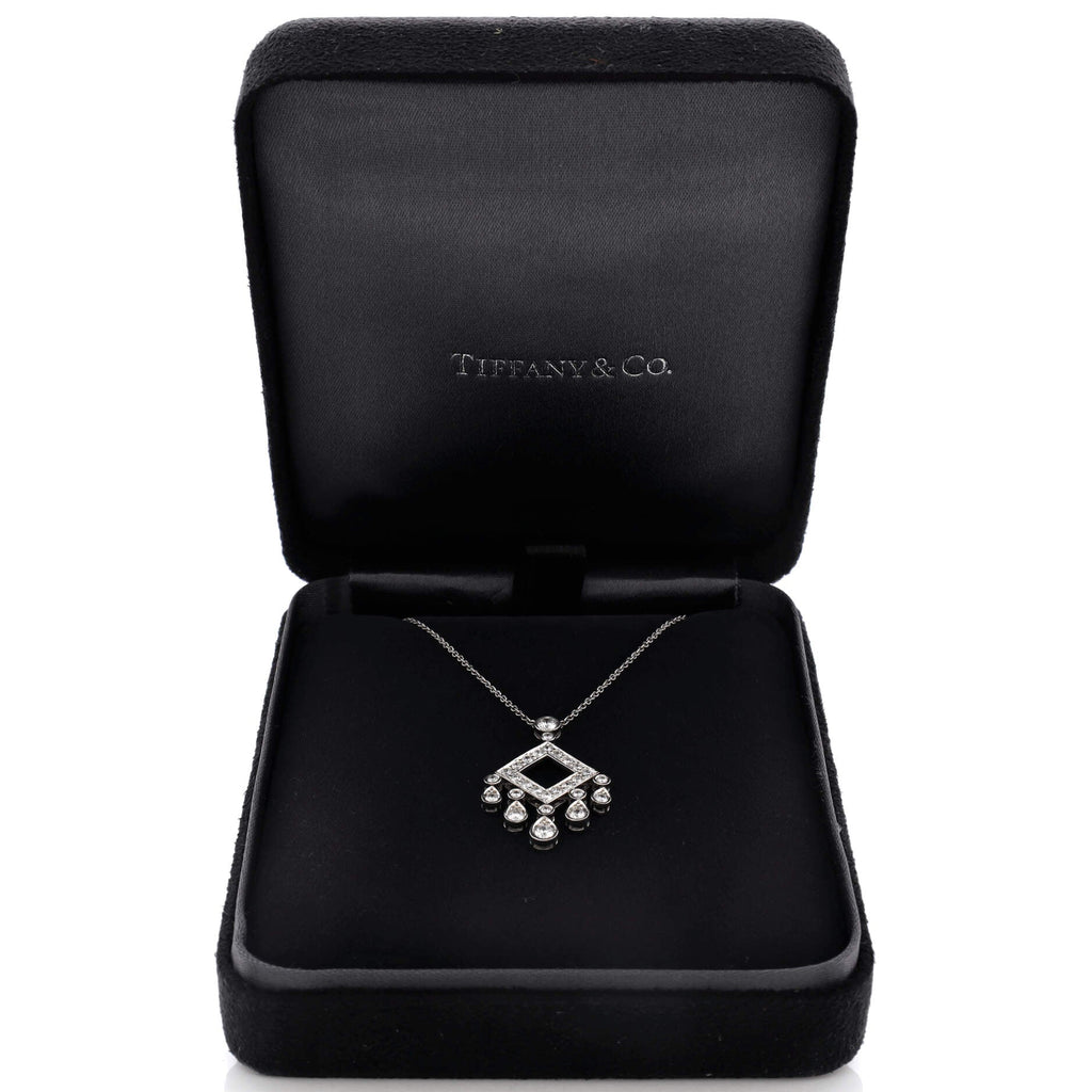 Legacy Pendant Necklace Platinum with Diamonds