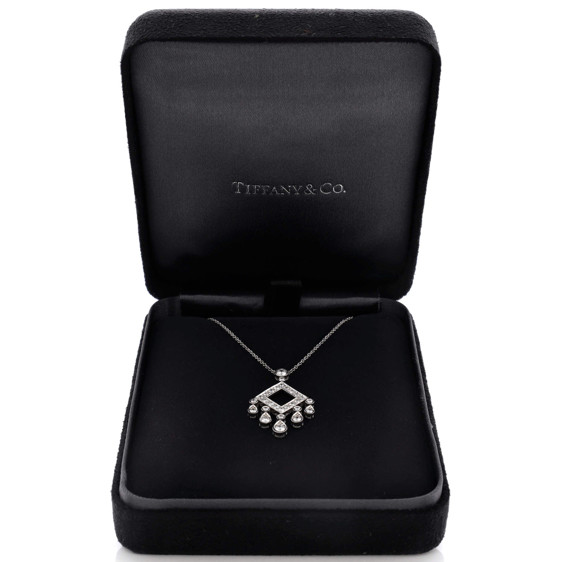 Legacy Pendant Necklace Platinum with Diamonds