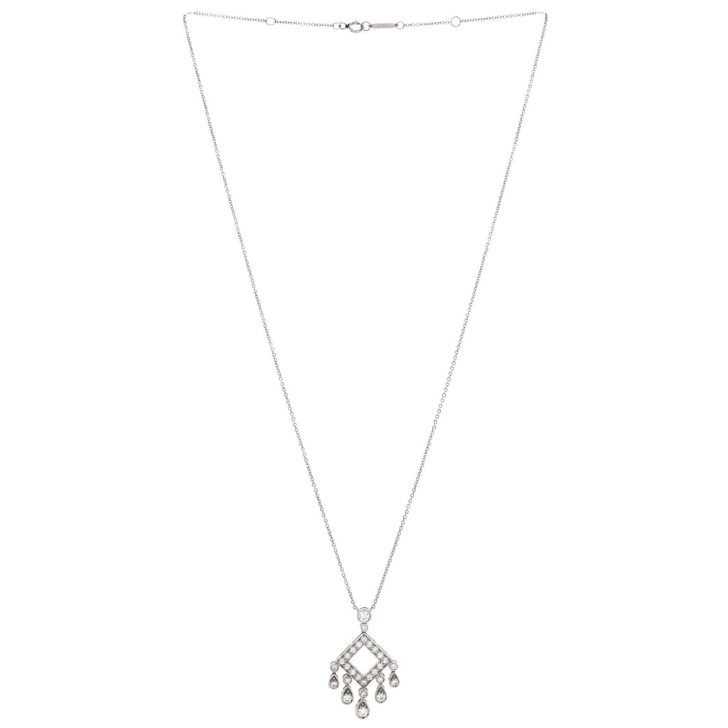 Legacy Pendant Necklace Platinum with Diamonds