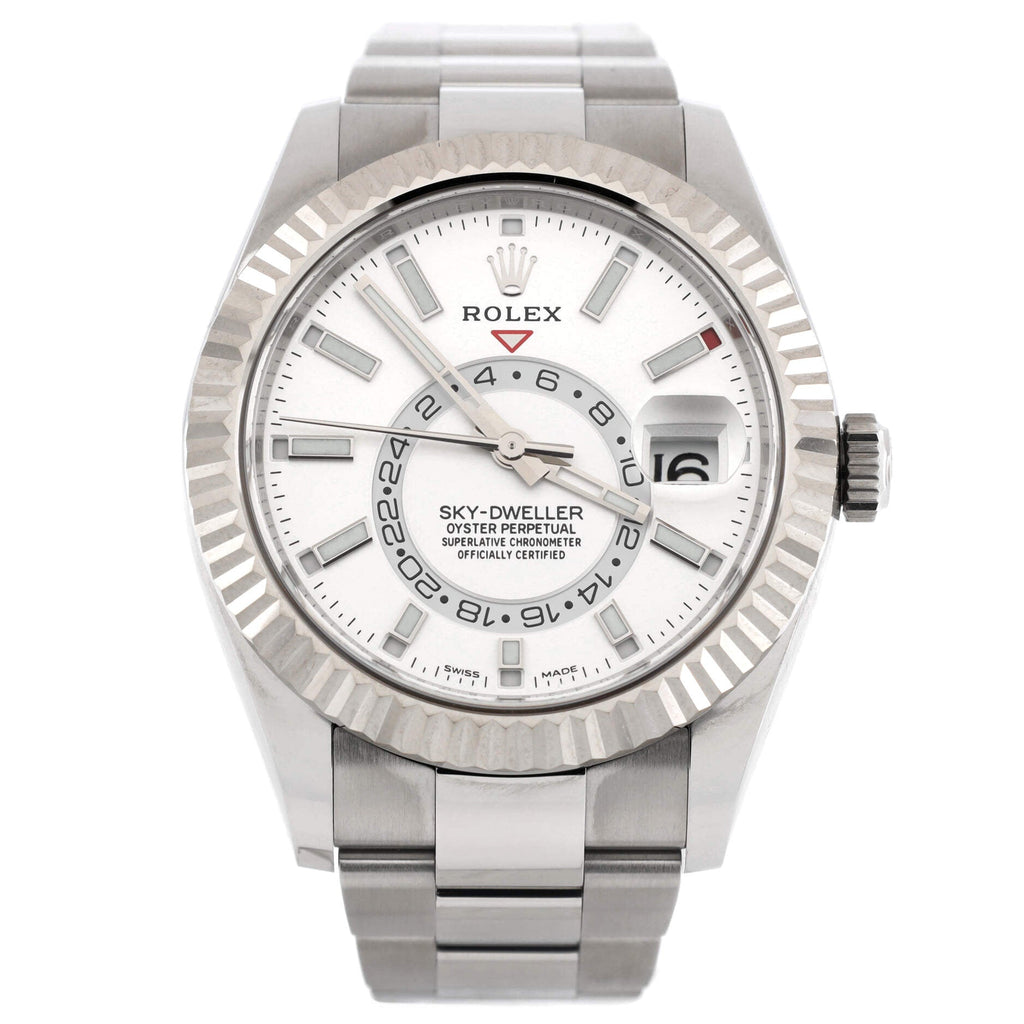 Sky-Dweller Oyster Perpetual Chronometer Automatic Watch Stainless Steel and White Gold 42