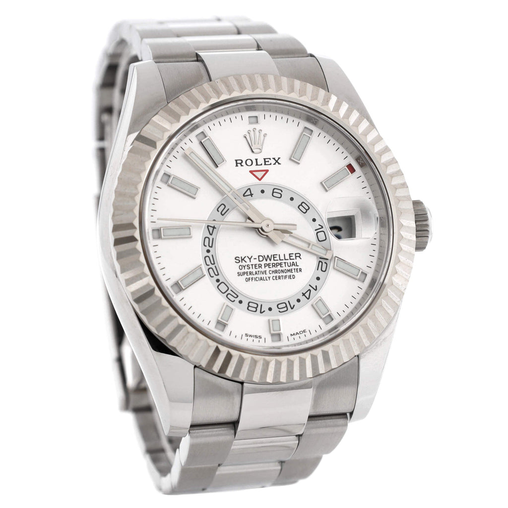 Sky-Dweller Oyster Perpetual Chronometer Automatic Watch Stainless Steel and White Gold 42