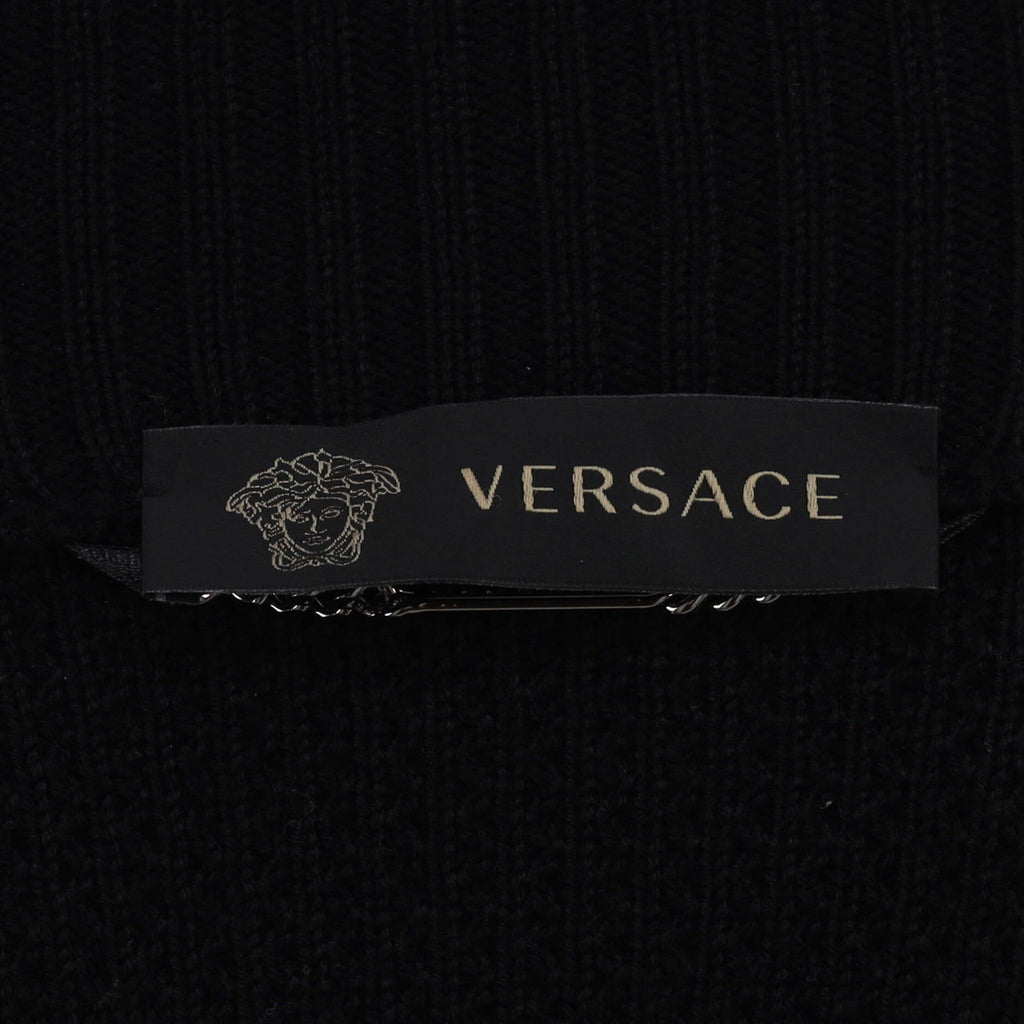 Men's Zip Up Baroque Sweater Wool and Leather