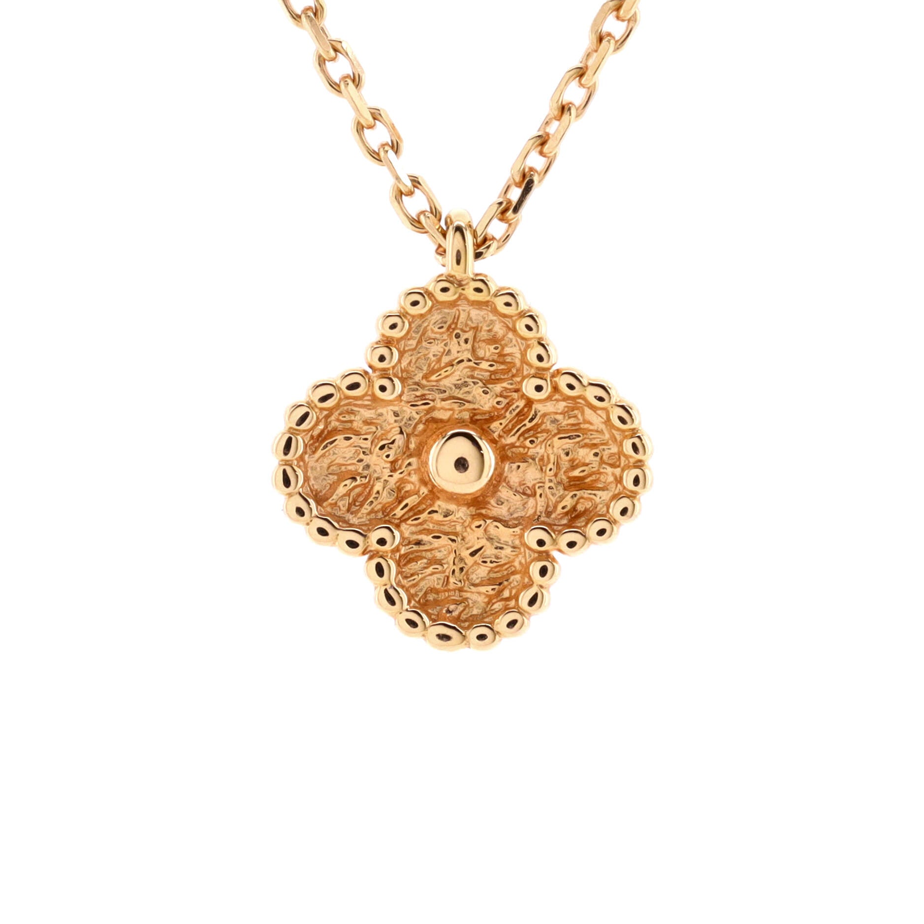 Sweet Alhambra Pendant Necklace 18K Rose Gold