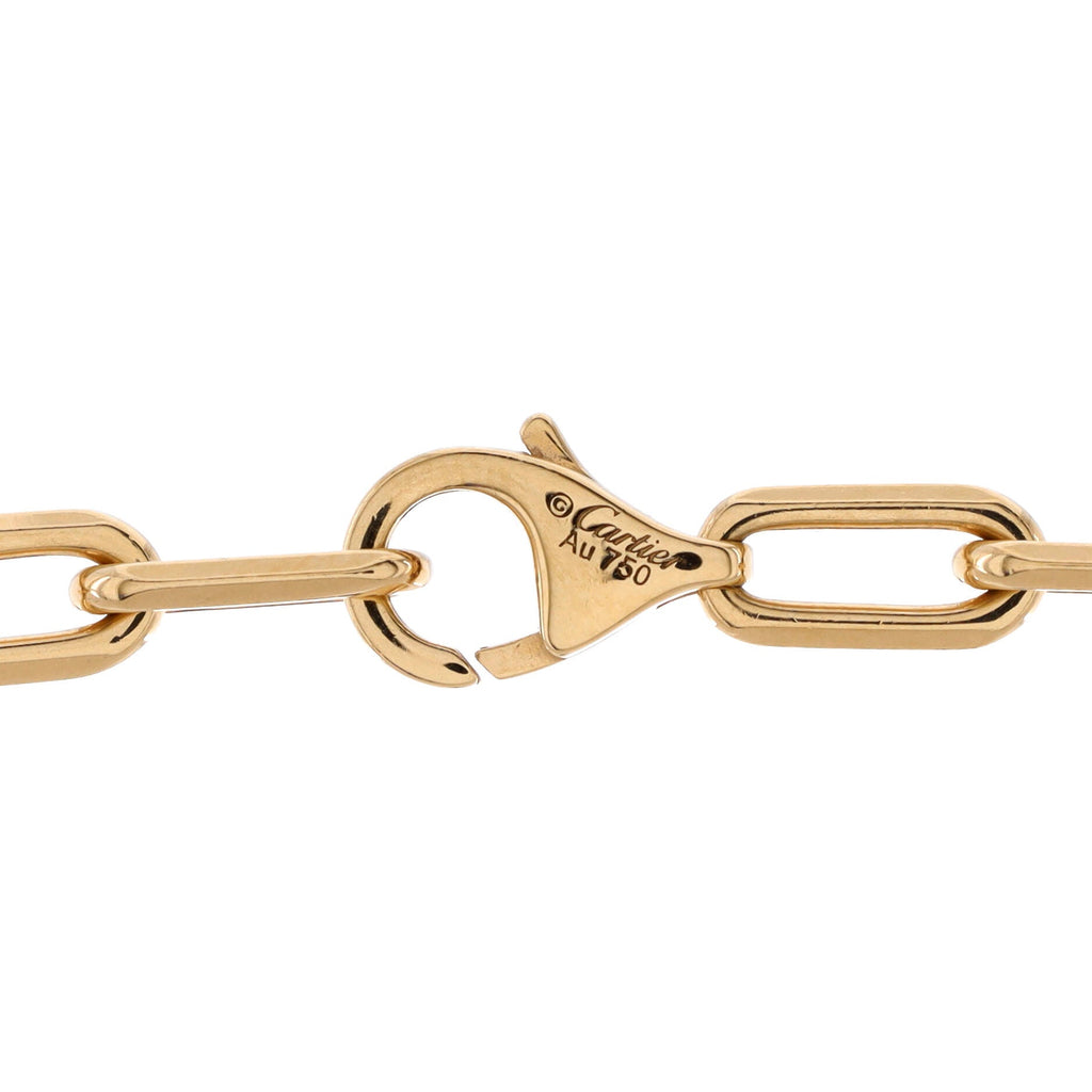 Santos de Cartier Chain Necklace 18K Yellow Gold