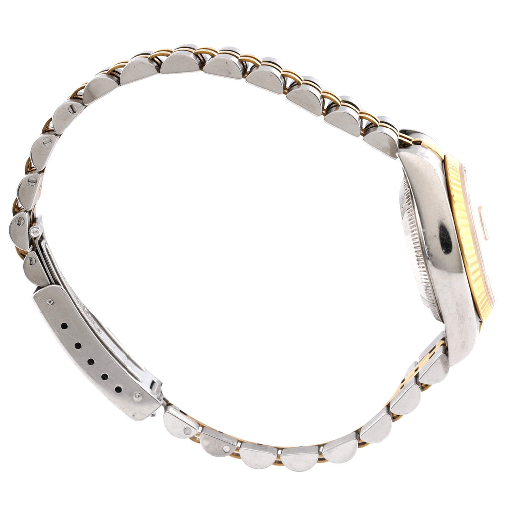 Oyster Perpetual Datejust Automatic Watch Stainless Steel and Yellow Gold with Diamond Markers 26