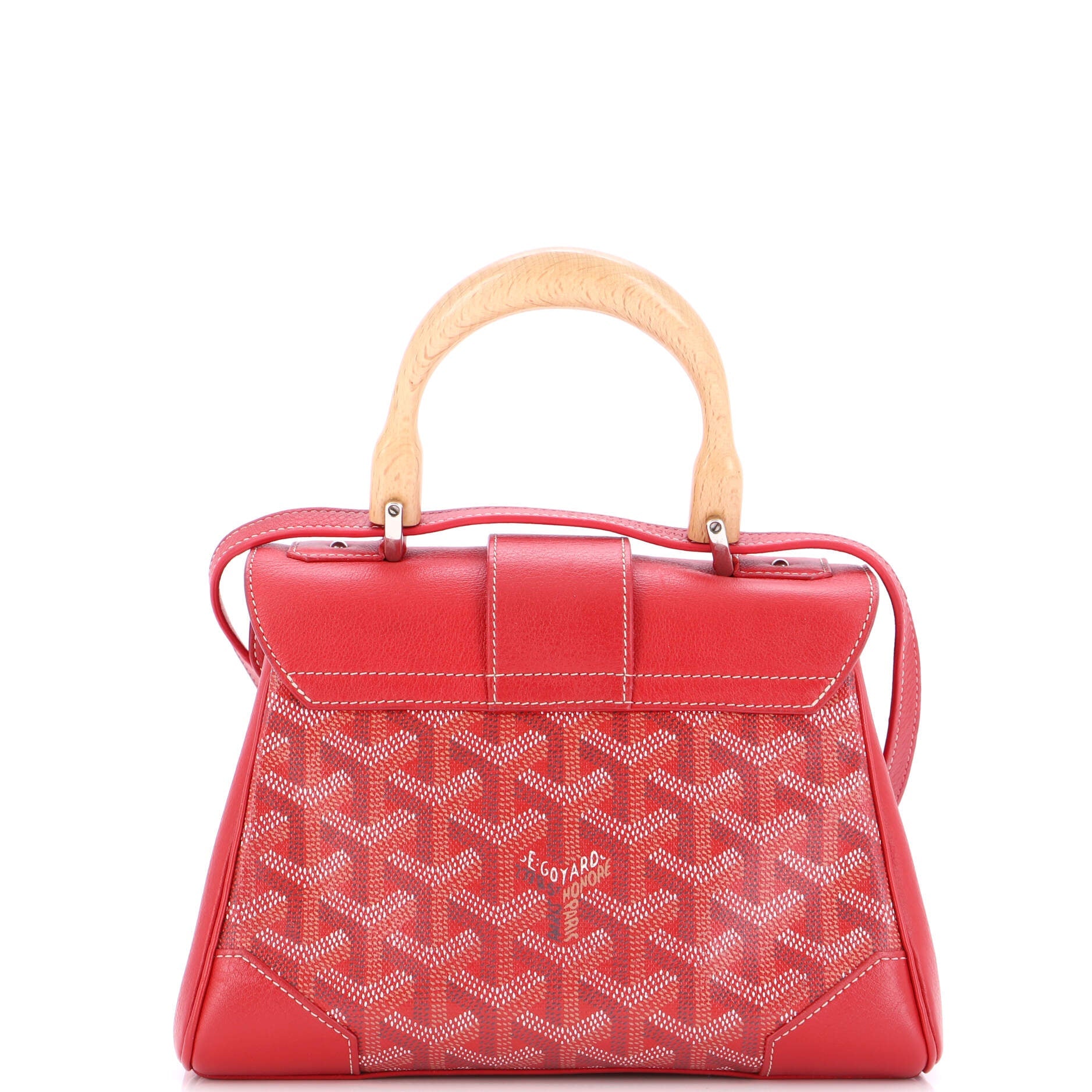 Saigon Top Handle Bag Coated Canvas with Leather Mini