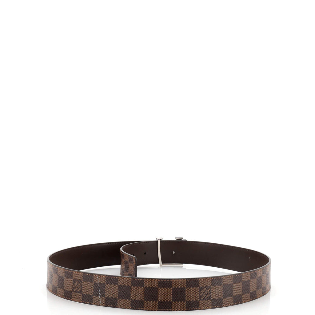 LV Initiales Reversible Belt Damier and Leather Wide 100