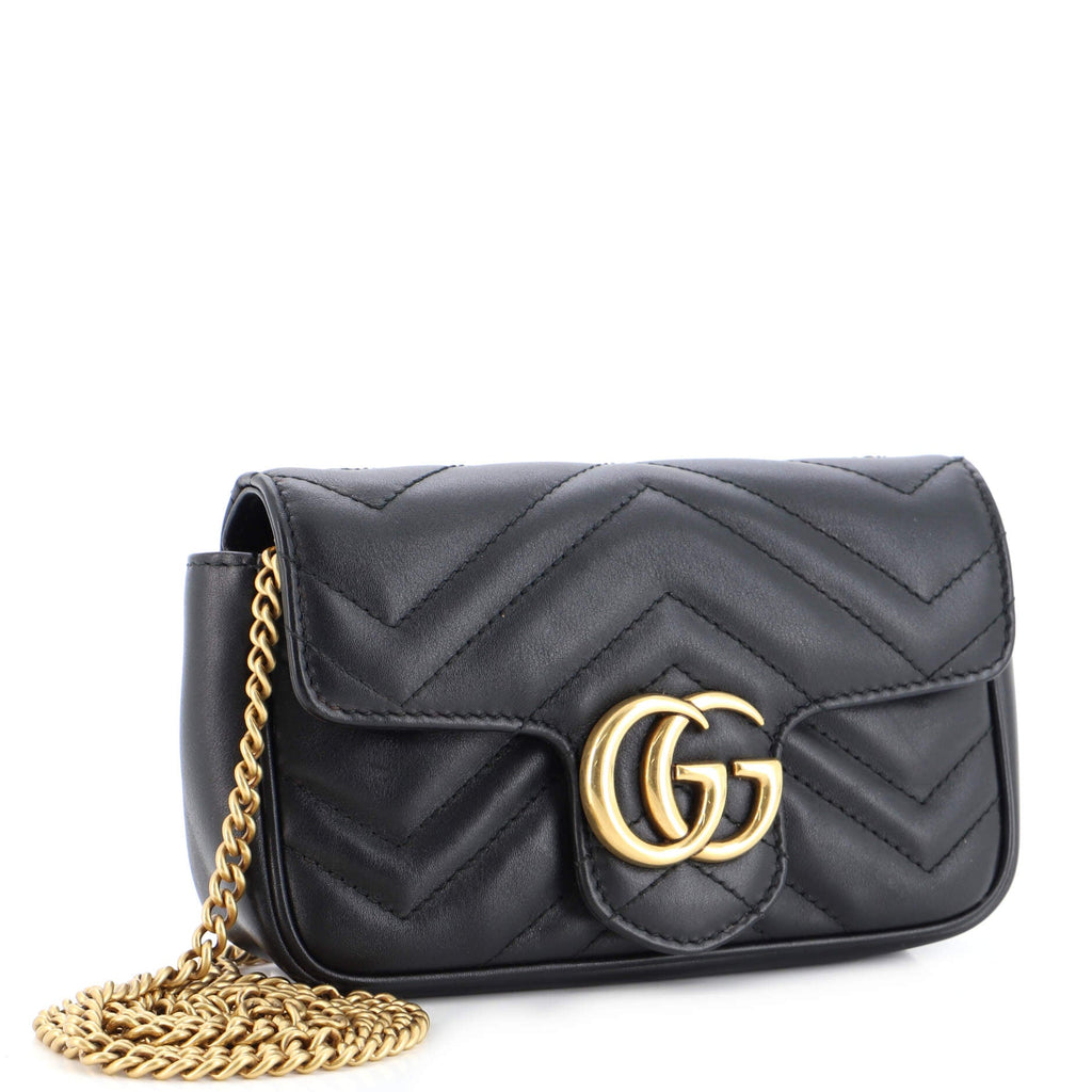 GG Marmont Flap Bag Matelasse Leather Super Mini