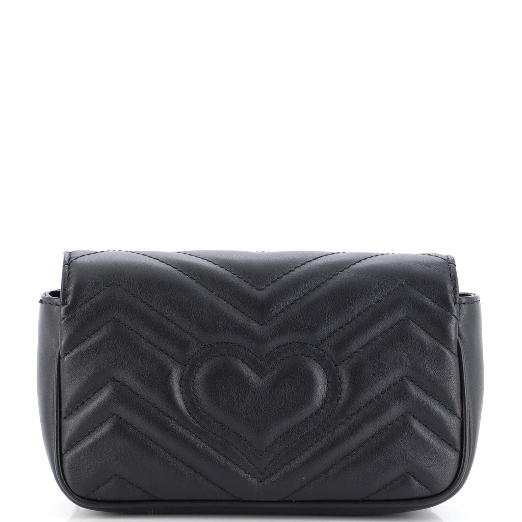 GG Marmont Flap Bag Matelasse Leather Super Mini