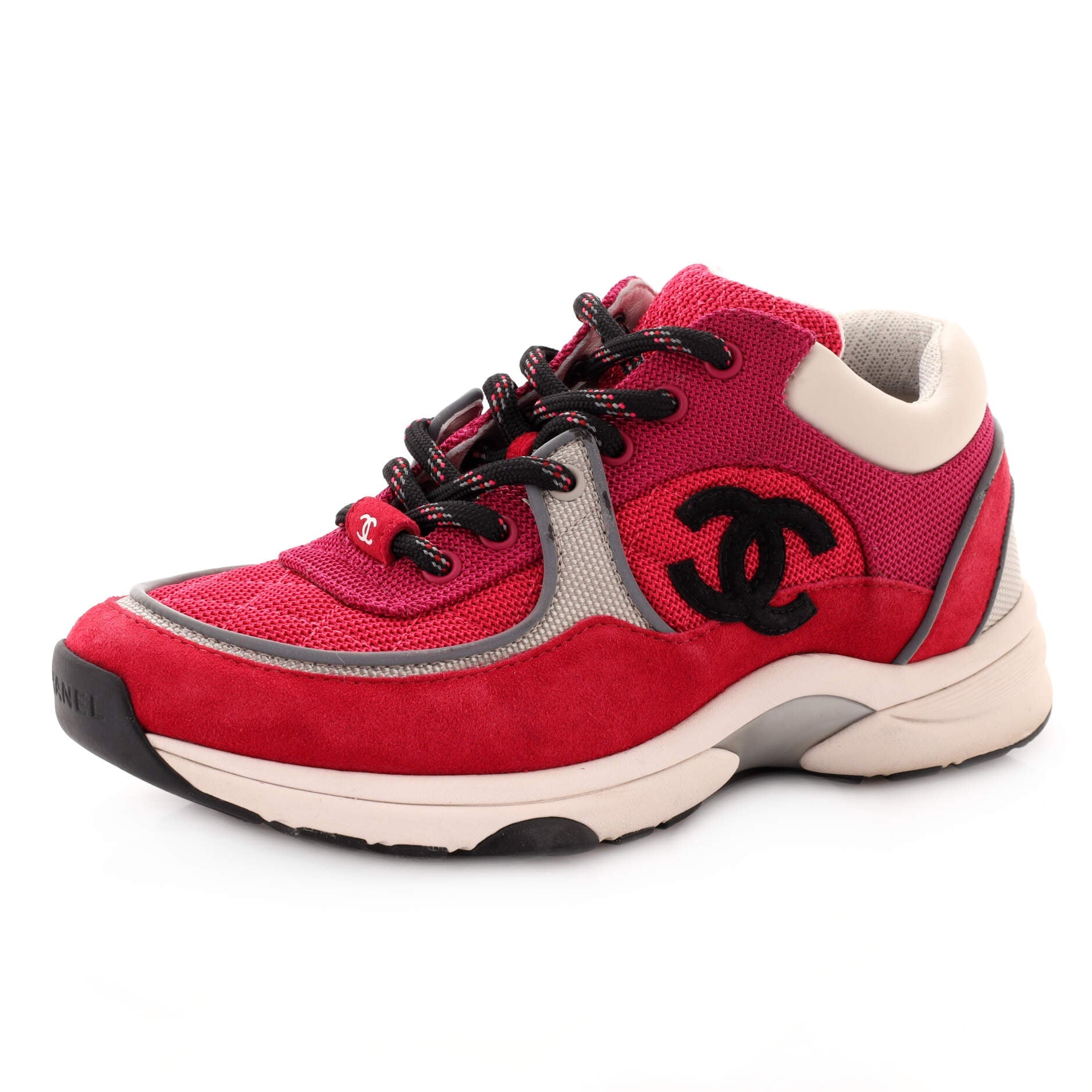 Women's CC Low-Top Sneakers Suede and Fabric