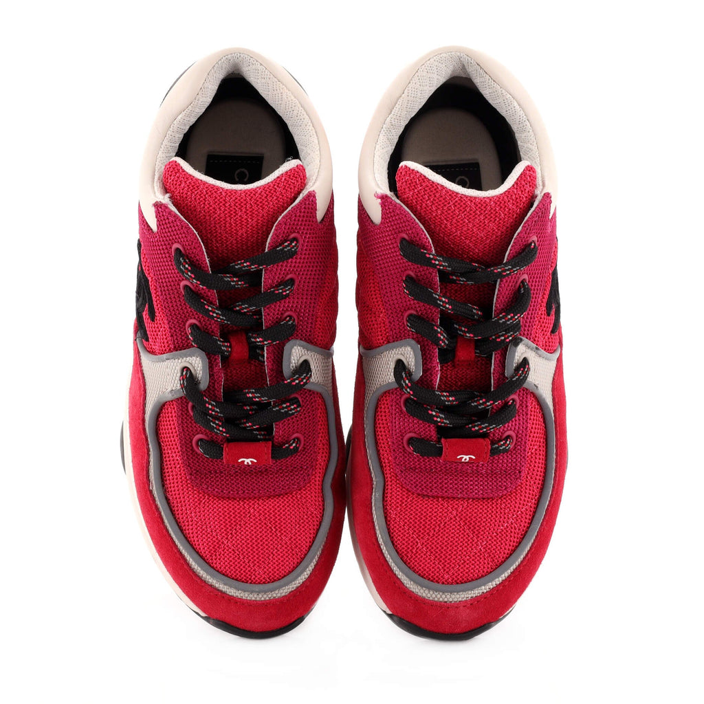Women's CC Low-Top Sneakers Suede and Fabric