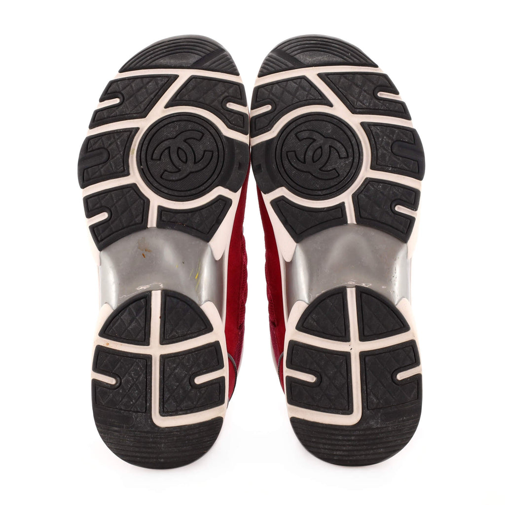 Women's CC Low-Top Sneakers Suede and Fabric