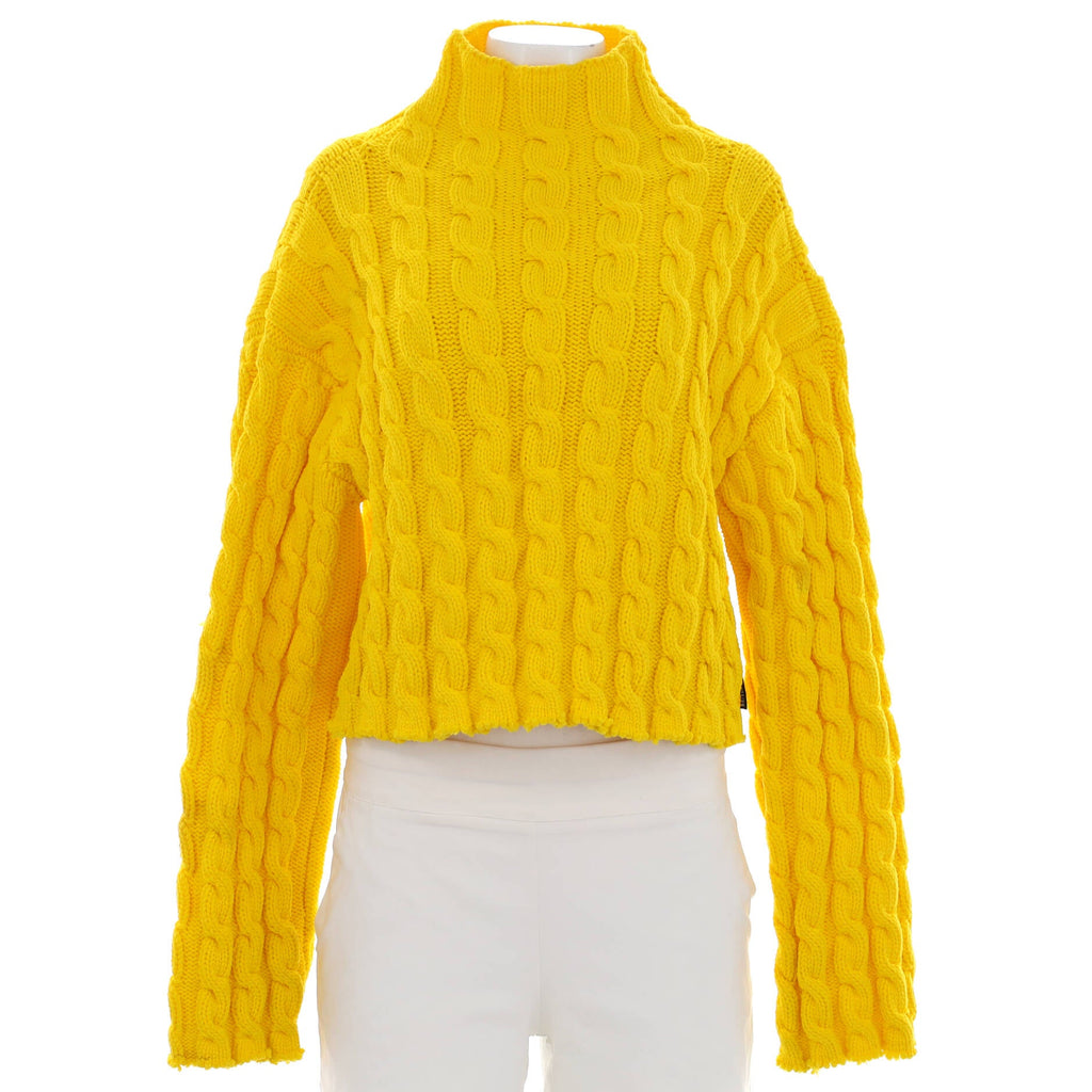 Women's Cable Knit Turtleneck Sweater Polypropylene Blend