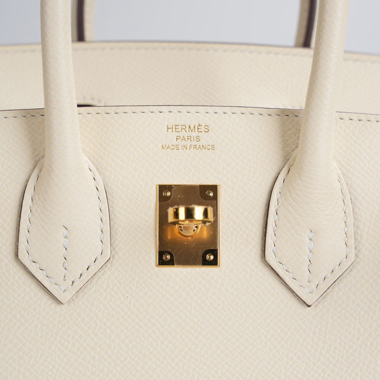 Hermes Birkin 25cm Sellier Bag in Nata Epsom Leather With Gold Hardware From 2021