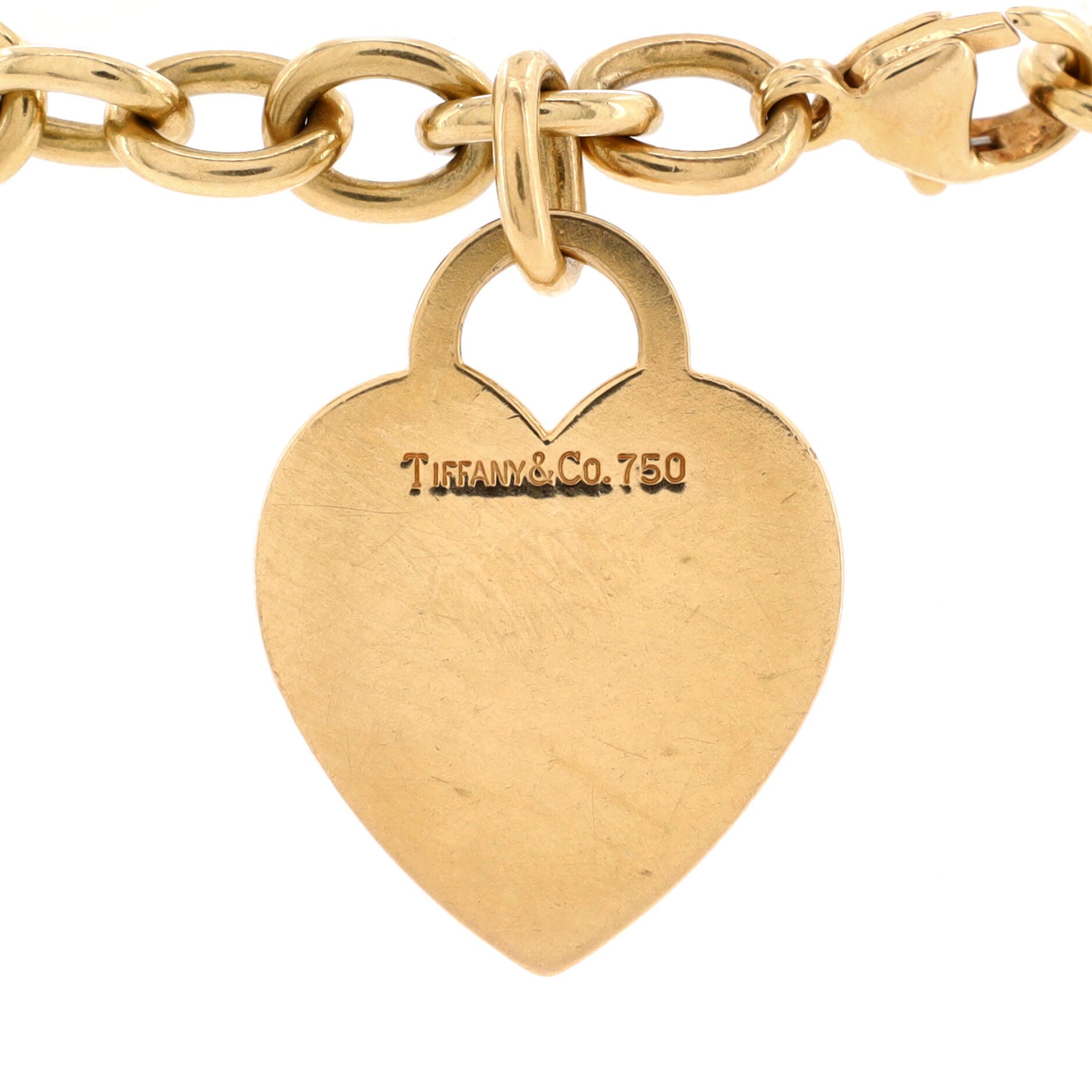 Heart Tag Bracelet 18K Yellow Gold
