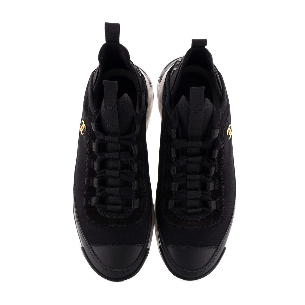 Women's CC Cap Toe Logo Sneakers Suede and Mixed Fibers