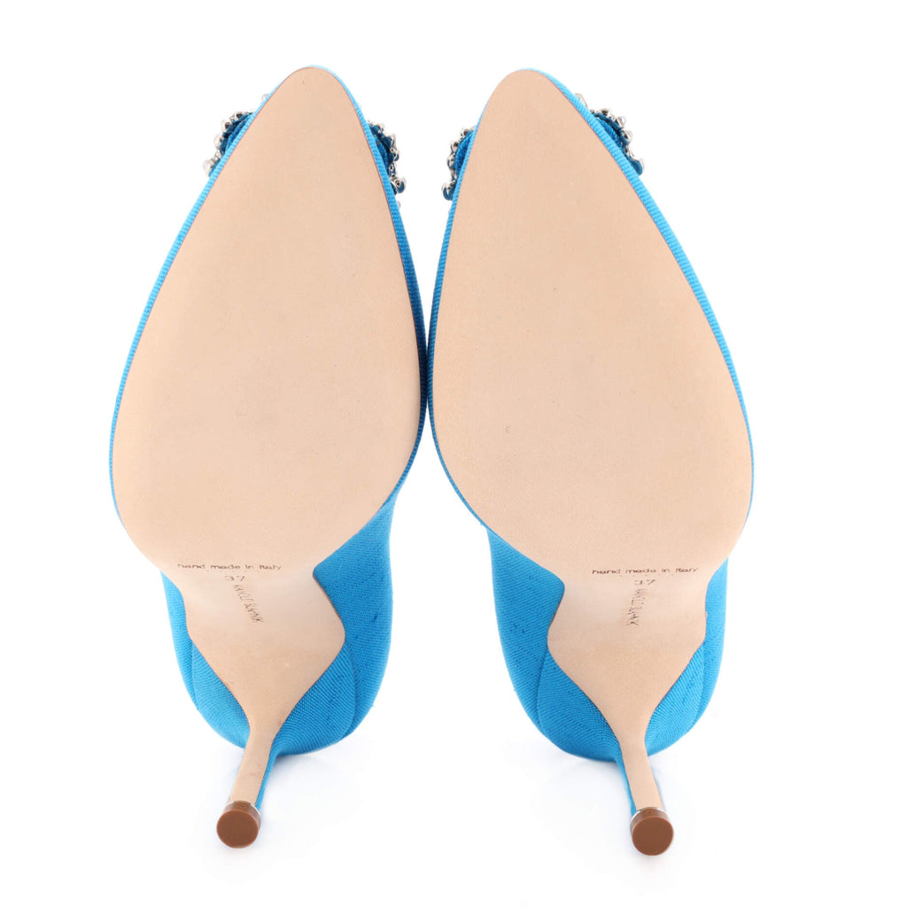 Women's Hangisi Pumps Linen with Faux Pearls 105