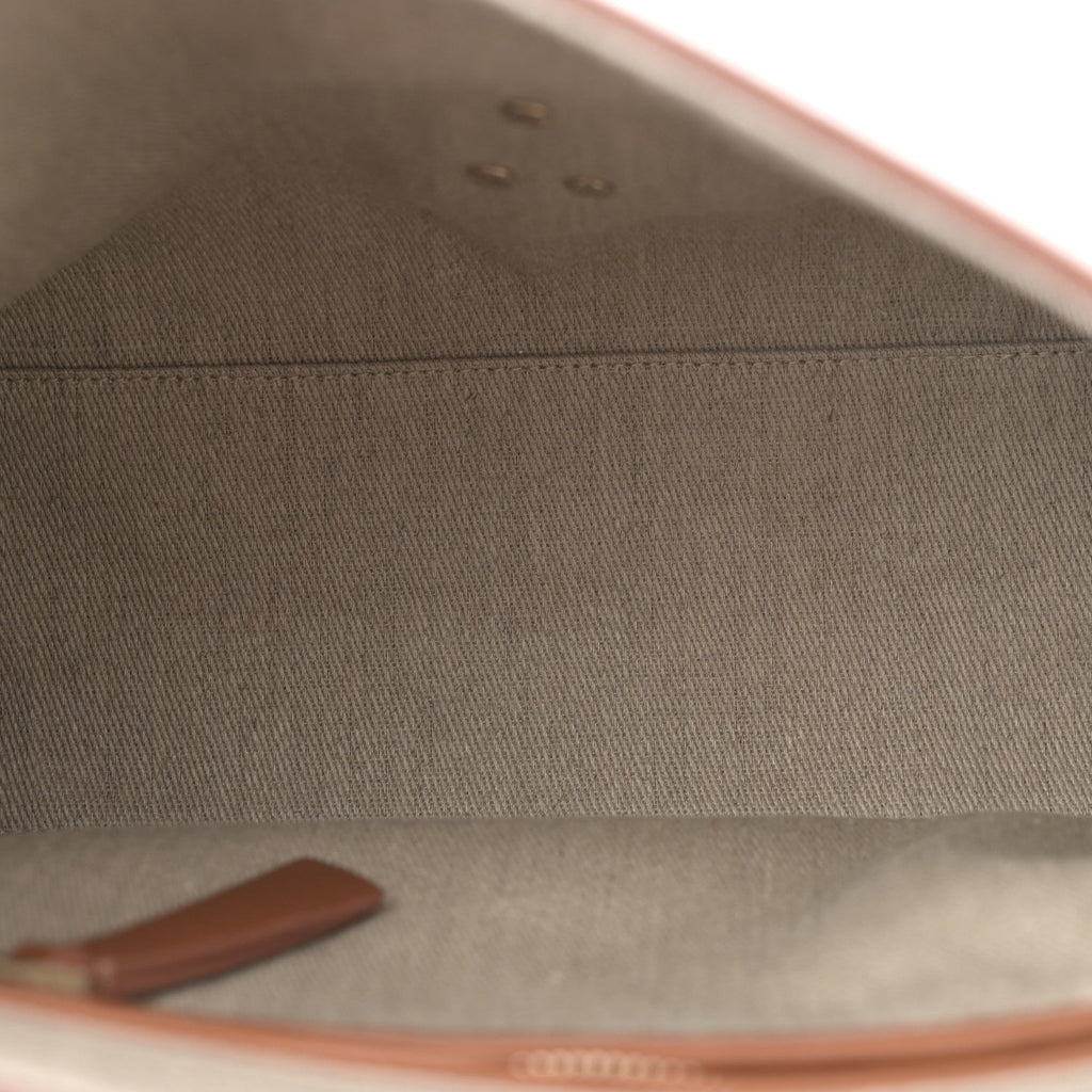 Grained Calfskin Medium Penelope Shoulder Bag Caramel