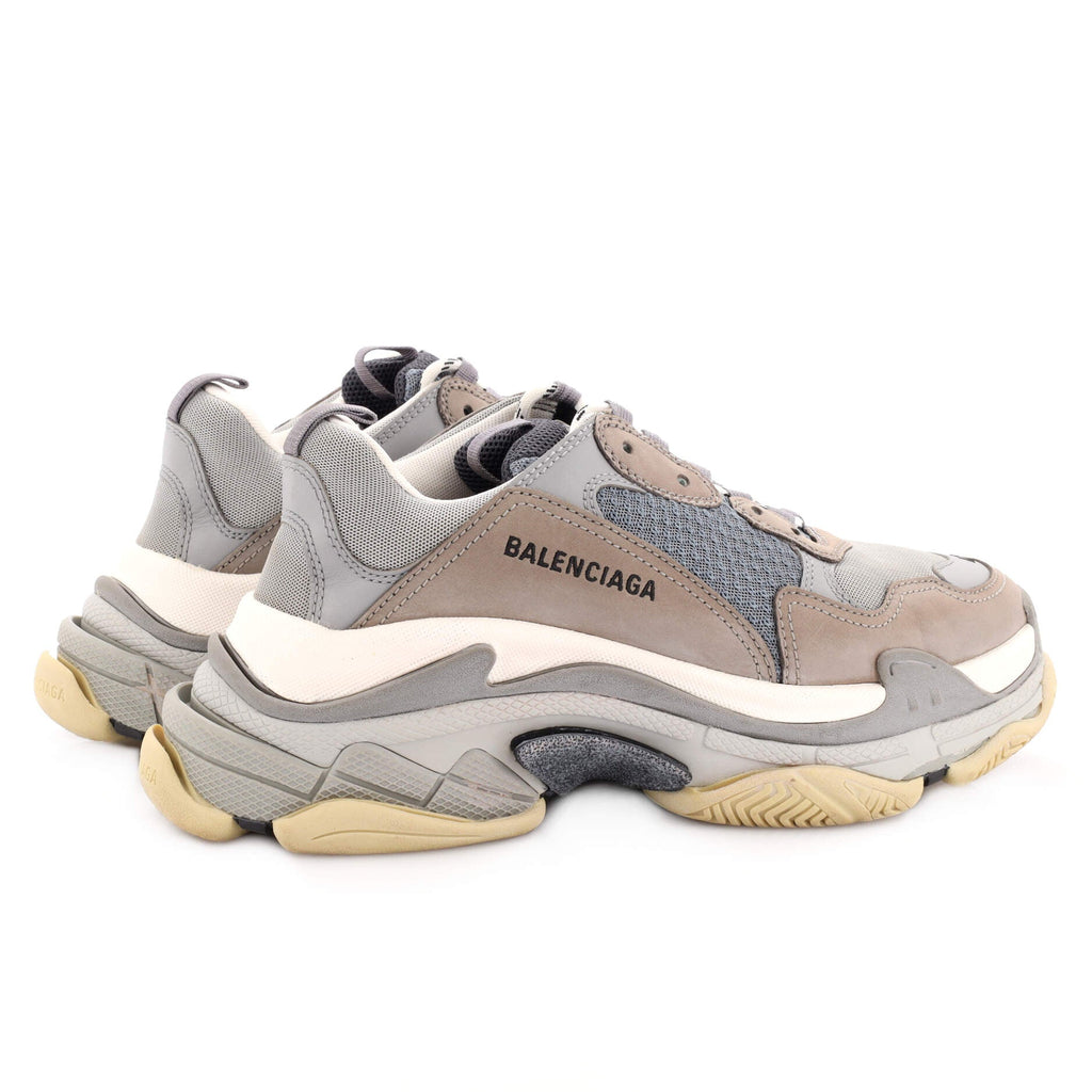 Men's Triple S Sneakers Fabric and Mesh with Faux Leather