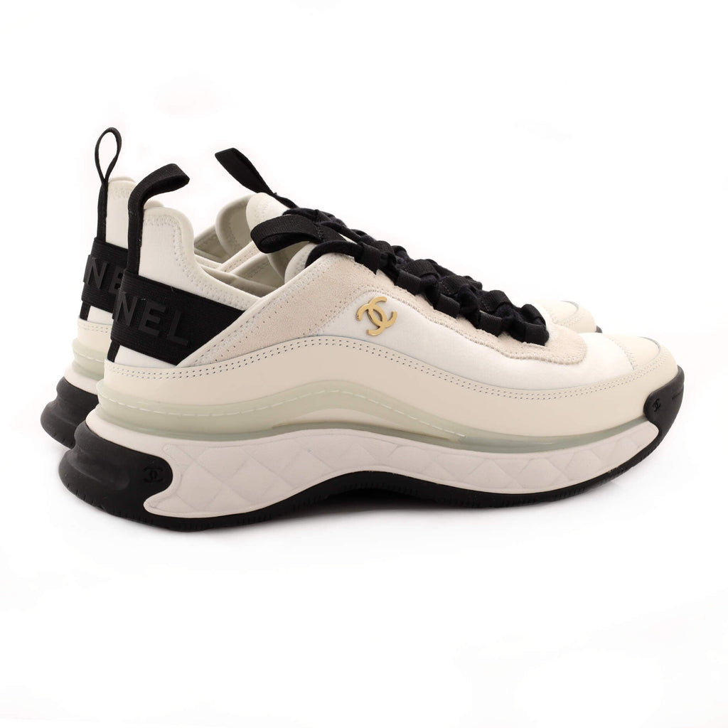 Women's CC Cap Toe Logo Sneakers Suede and Mixed Fibers