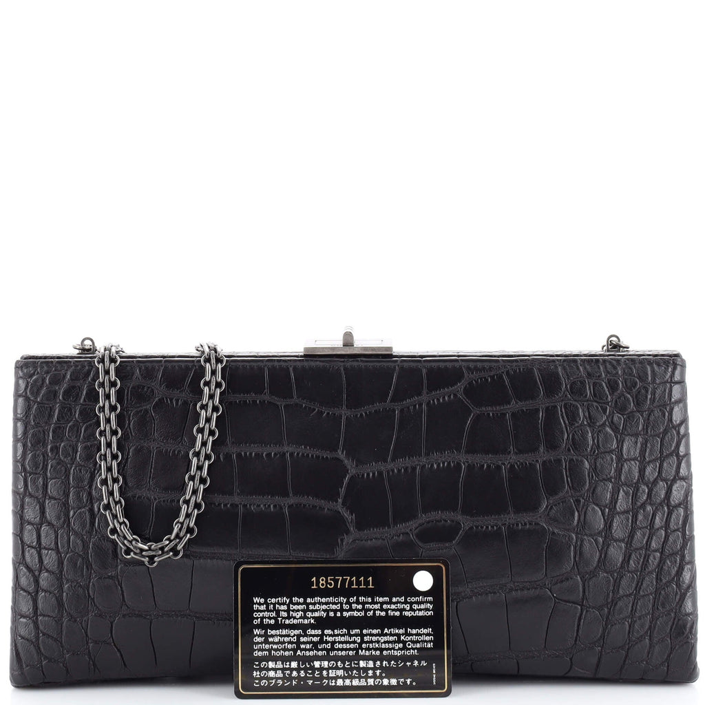 Reissue 2.55 Box Chain Clutch Crocodile Long