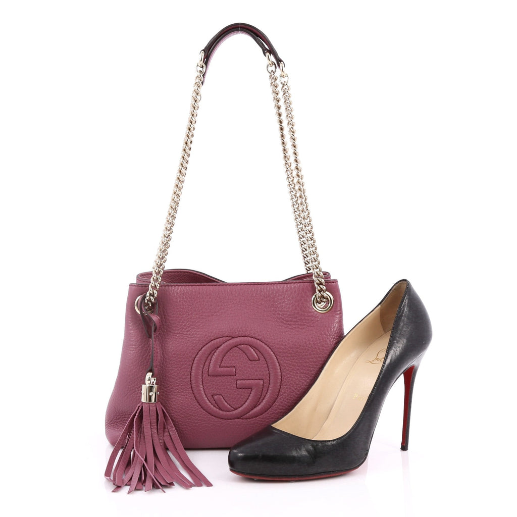 Soho Shoulder Bag Chain Strap Leather Mini