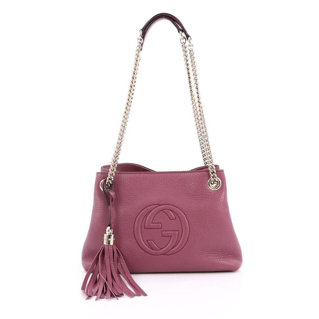 Soho Shoulder Bag Chain Strap Leather Mini