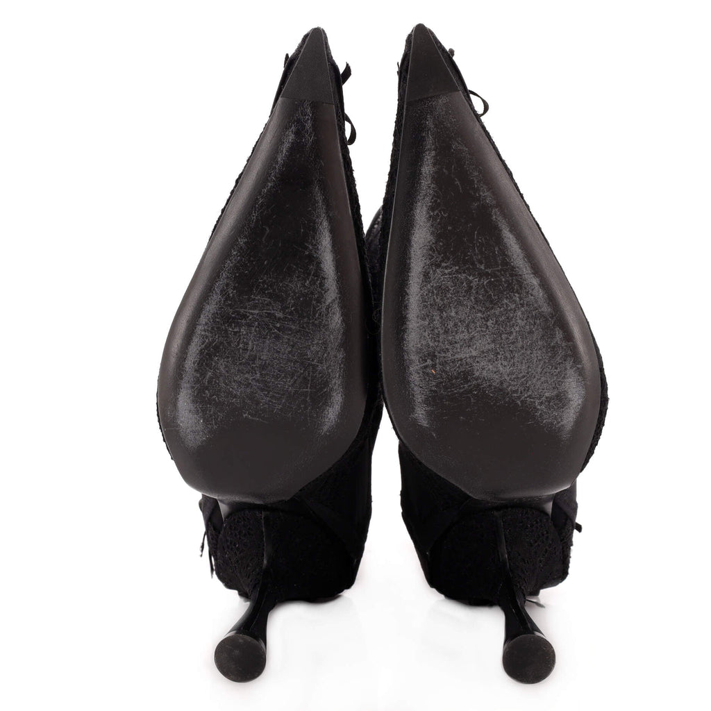Women's Lingerie Knife Ankle Sock Boots Lace