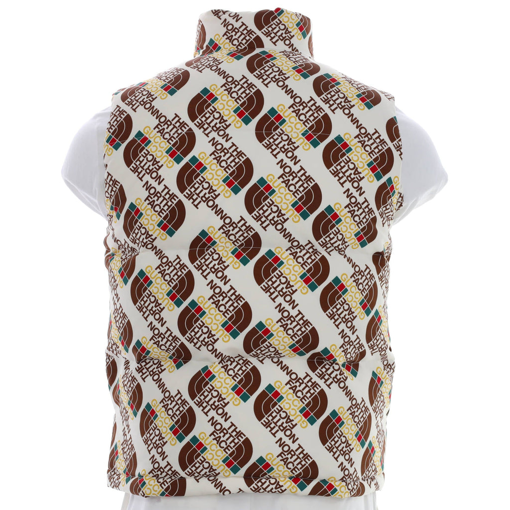 x The North Face Puffer Vest Quilted Printed Polyamide with Down