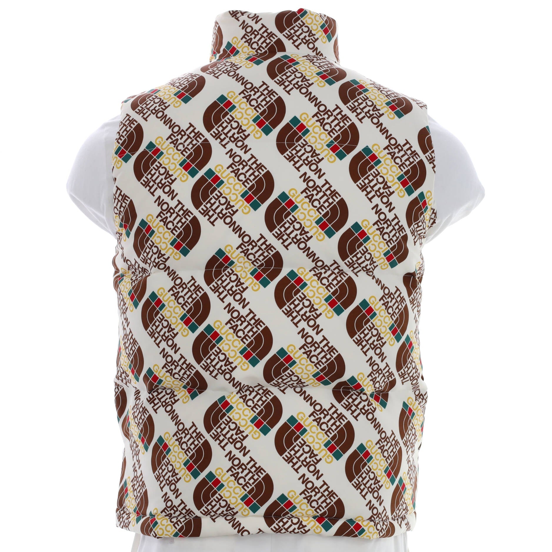 x The North Face Puffer Vest Quilted Printed Polyamide with Down