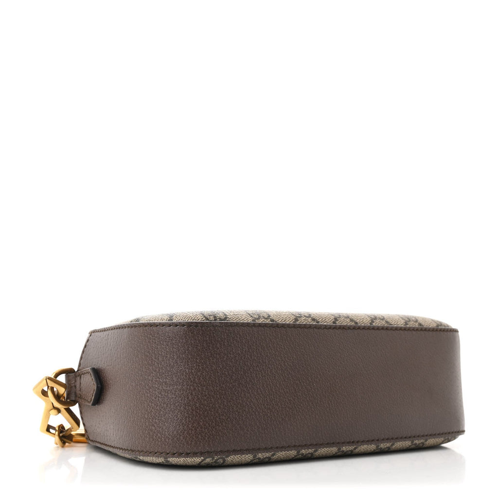GG Supreme Monogram Web Neo Vintage Shoulder Bag Beige New Acero Crop