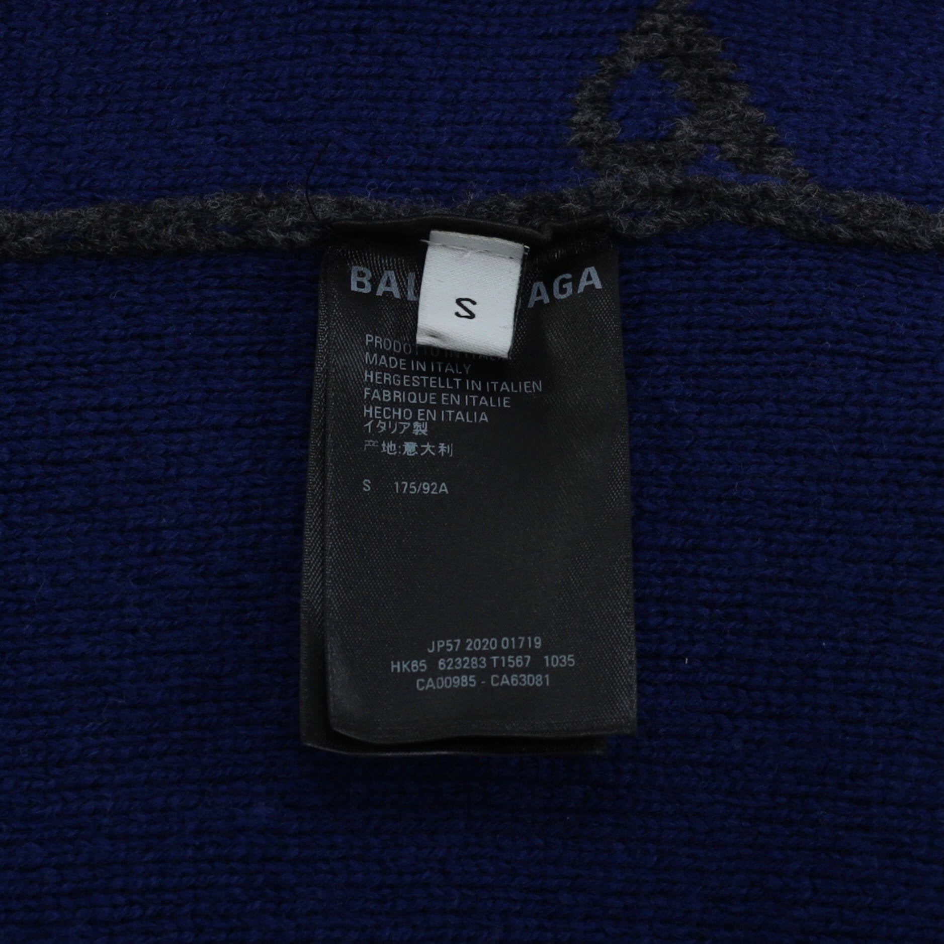 Men's Allover Logo Crewneck Sweater Wool Blend