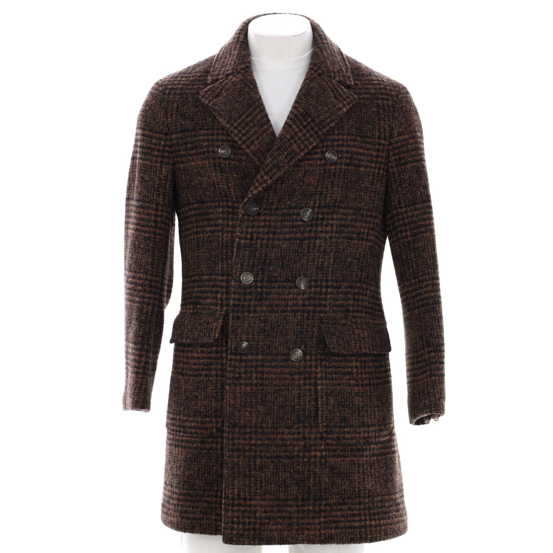 Men's Double Breasted Coat Wool