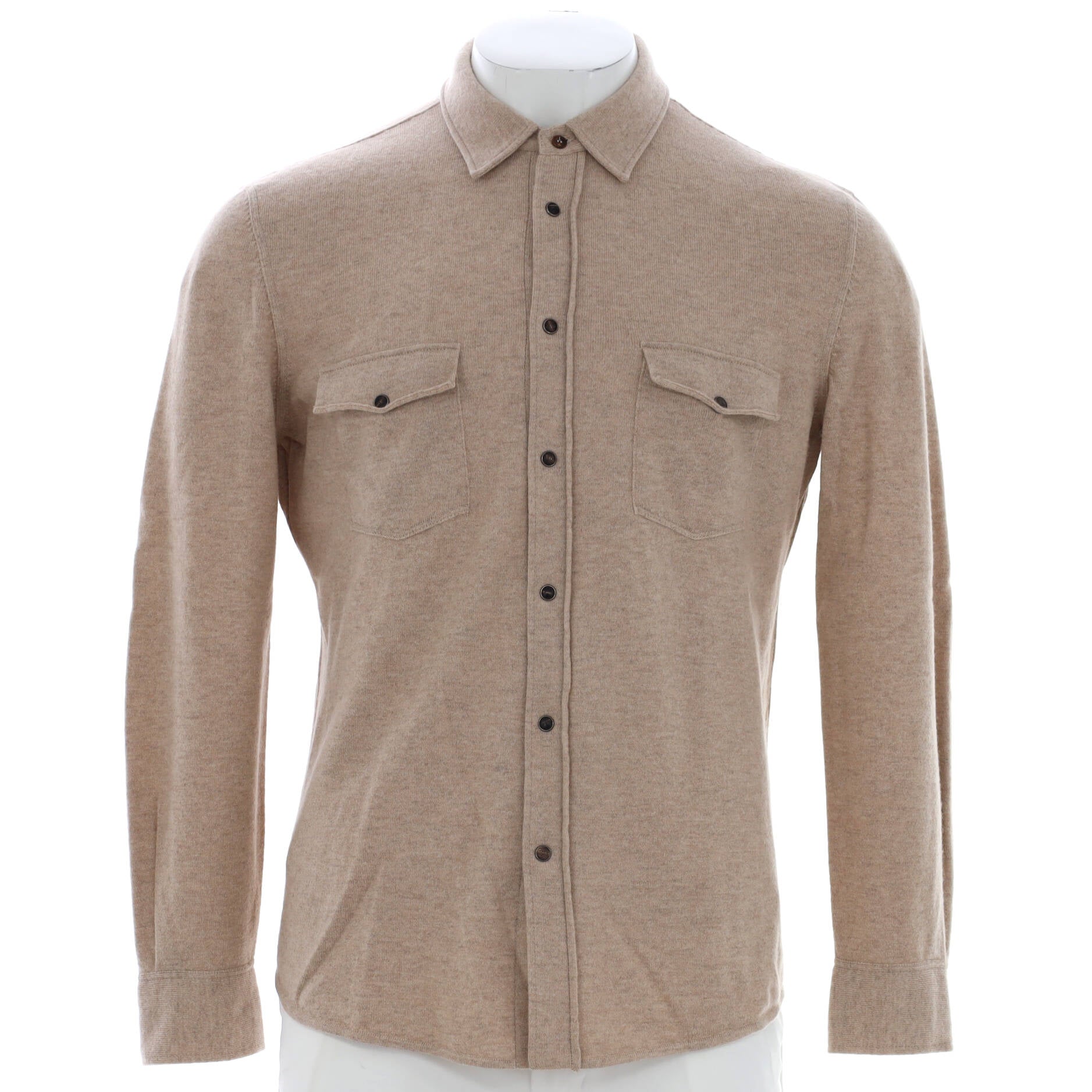 Men's Western Button Up Overshirt Wool and Cashmere Blend