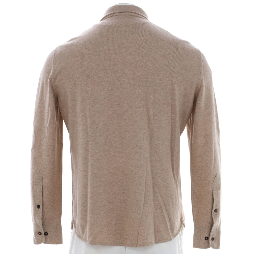 Men's Western Button Up Overshirt Wool and Cashmere Blend