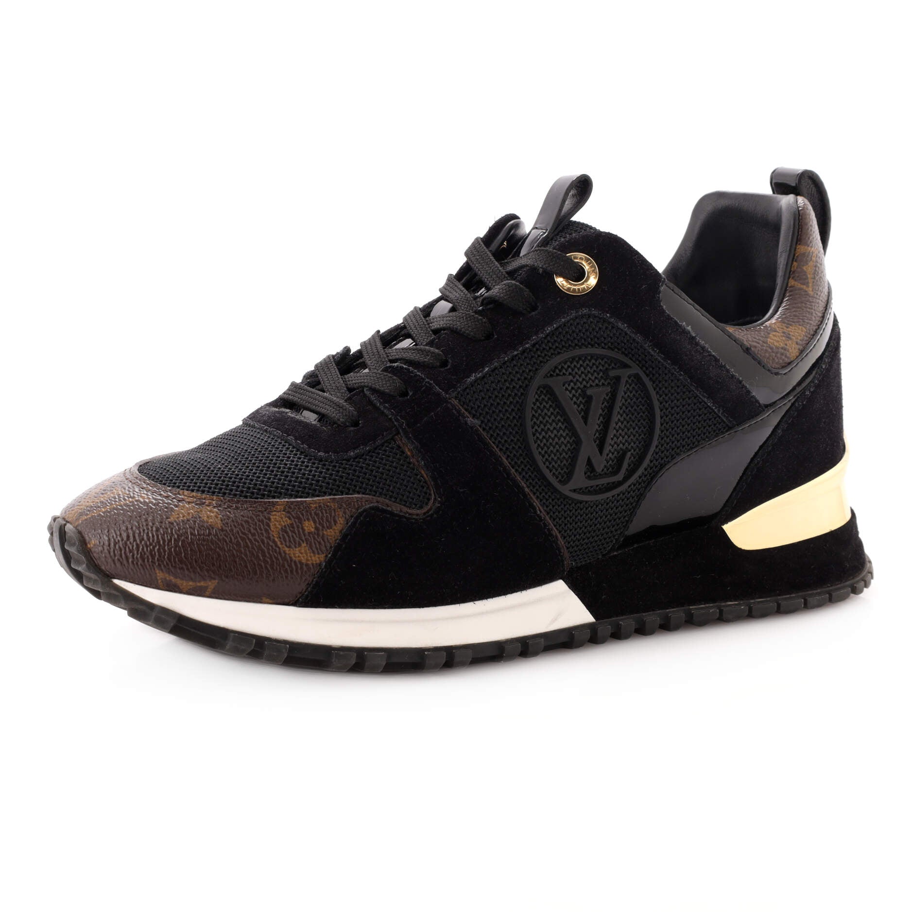 Women's Run Away Sneakers Mesh with Monogram Canvas and Suede
