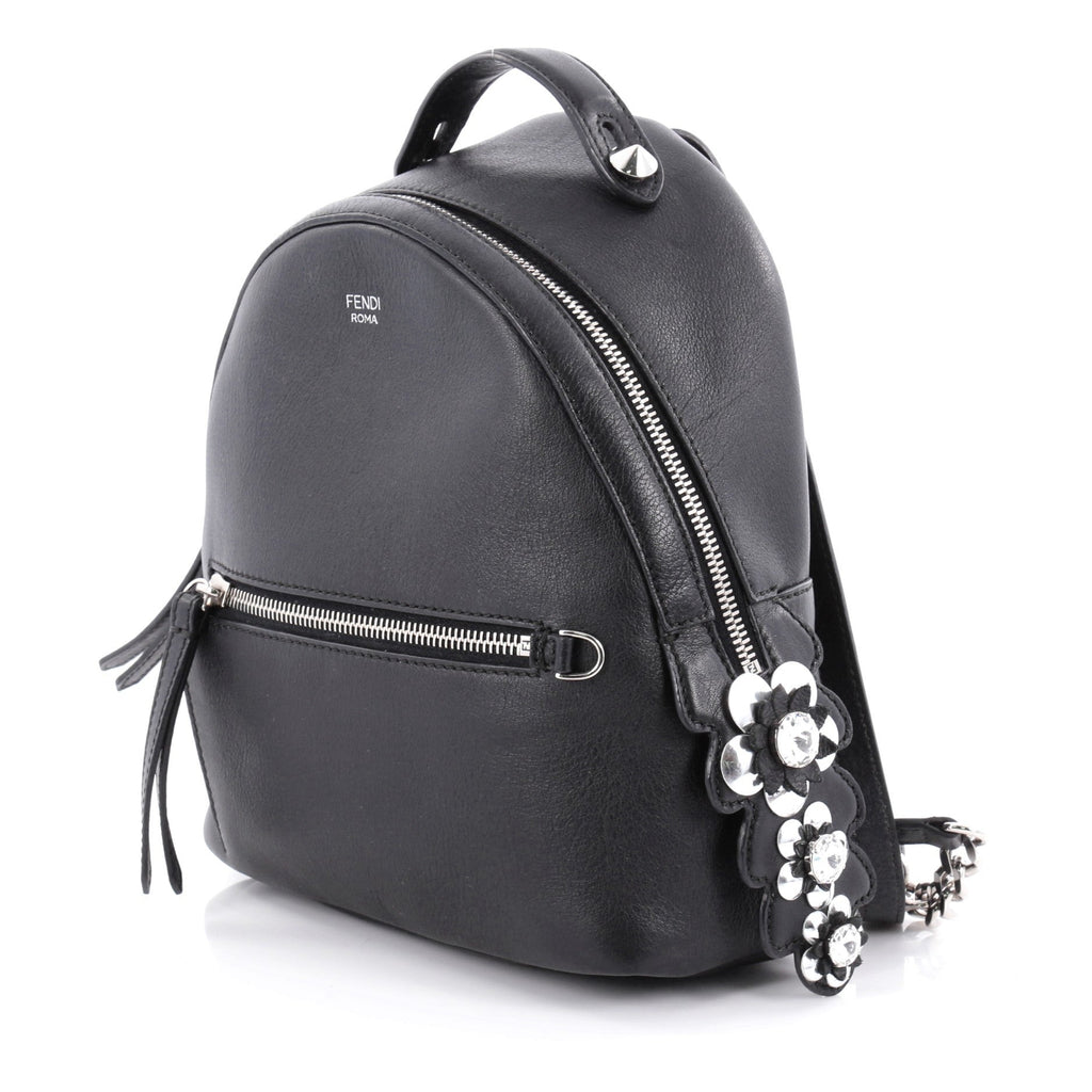 Fendi By The Way Backpack Leather with Crystals Mini