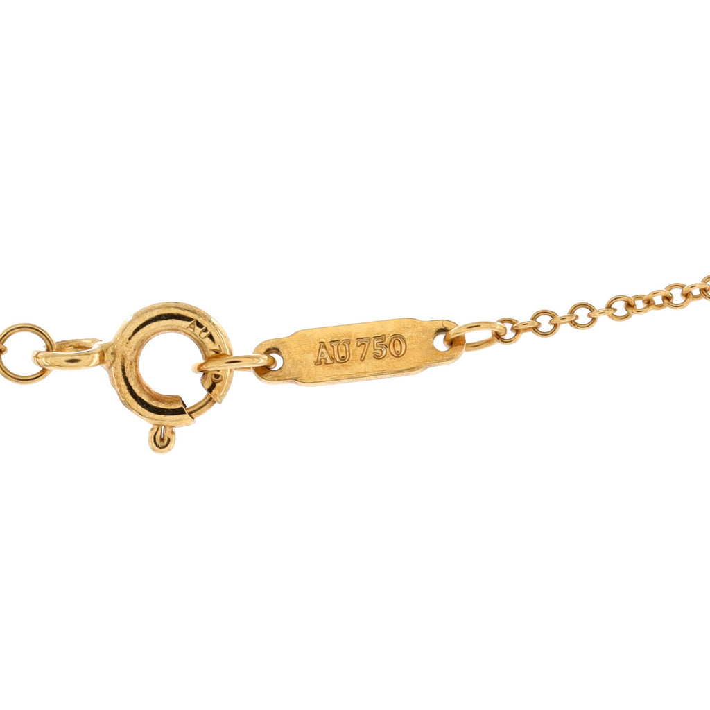 Twist Knot Pendant Necklace 18K Yellow Gold