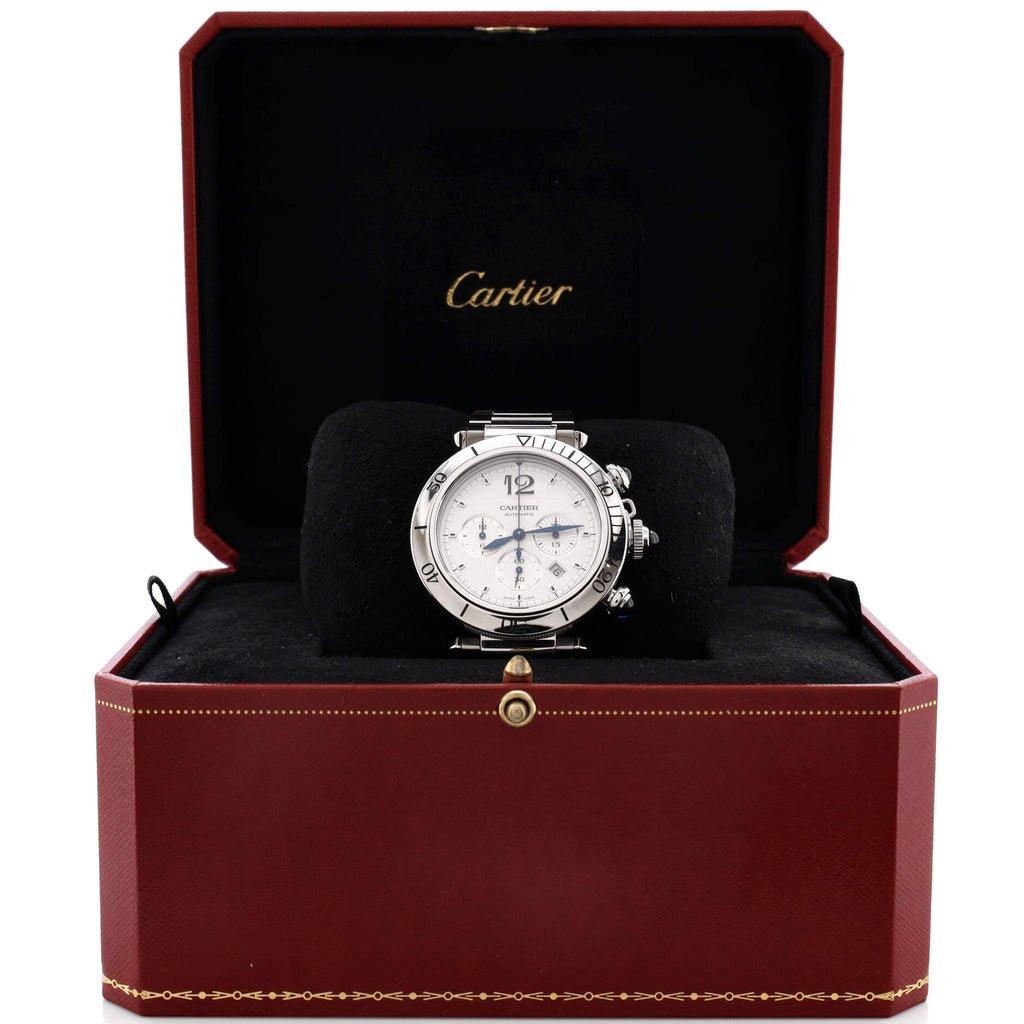 Pasha de Cartier Chronograph Automatic Watch Stainless Steel 41